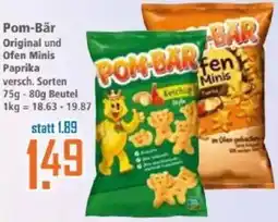 Klaas und Kock Pom-Bär Original und Ofen Minis Paprika Angebot
