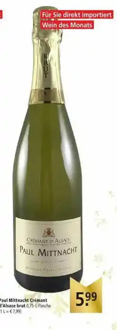 Marktkauf Paul Mittnacht Crémant D'alsace Brut Angebot