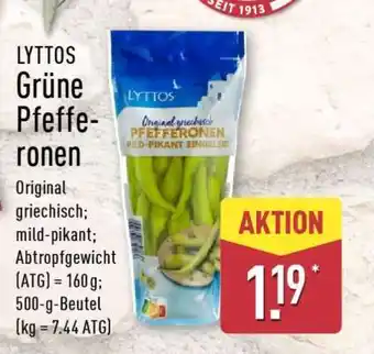 Aldi Nord LYTTOS Grüne Pfefferonen Angebot