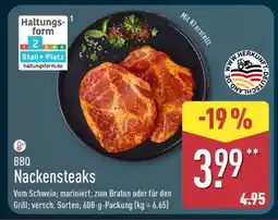 Aldi Nord BBQ Nackensteaks Angebot