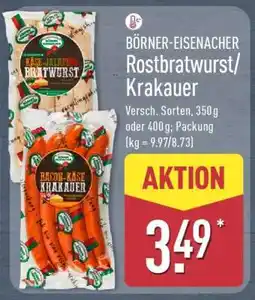 Aldi Nord BÖRNER EISENACHER Rostbratwurst/Krakauer Angebot