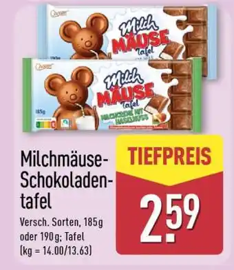 Aldi Nord Milchmäuse-Schokoladentafel Angebot