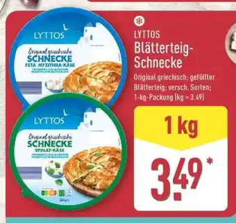 Aldi Nord LYTTOS Blätterteig-Schnecke Angebot