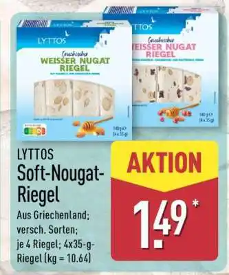 Aldi Nord LYTTOS Soft- Nougat-Riegel Angebot