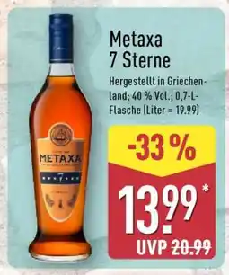 Aldi Nord METAXA 7 Sterne Angebot