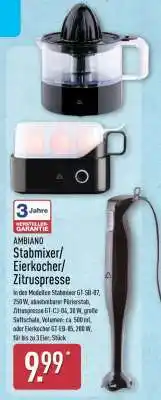 Aldi Nord AMBIANO Stabmixer/Eierkocher/Zitruspresse Angebot