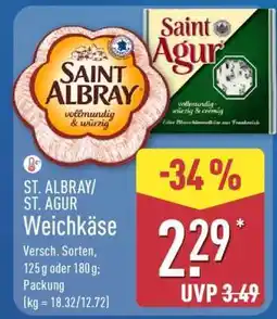 Aldi Nord ST. ALBRAY/ ST. AGUR Weichkäse Angebot