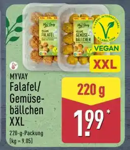 Aldi Nord MYVAY Falafel/Gemüse-bällchen XXL Angebot