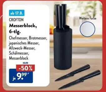Aldi Nord Messerblock 6-tlg Angebot