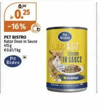 Müller Pet Bistro Katze Dose In Sauce Angebot