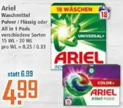 Klaas und Kock Ariel Waschmittel Angebot