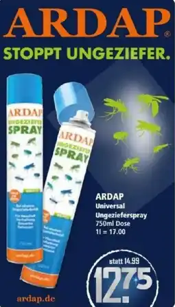 Klaas und Kock ARDAP Universal Ungezieferspray Angebot