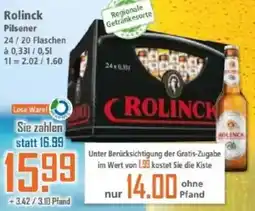 Klaas und Kock Rolinck Pilsener Angebot
