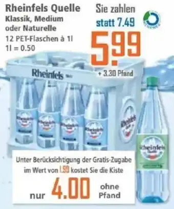 Klaas und Kock Rheinfels Quelle Angebot