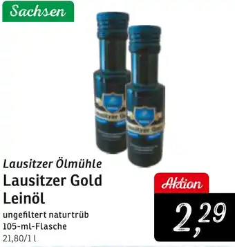 KONSUM Lausitzer Ölmühle Lausitzer Gold Leinöl Angebot