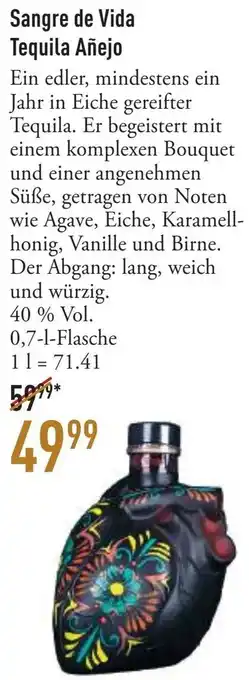 Galeria Markthalle Sangre de Vida Tequila Añejo Angebot