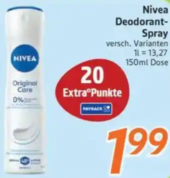 inkoop Nivea Deodorant Spray Angebot