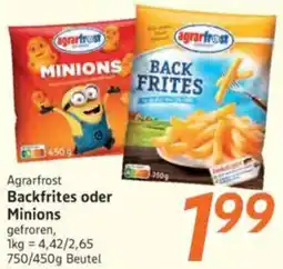 inkoop Agrarfrost Backfrites oder Minions Angebot