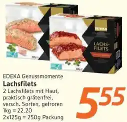 inkoop EDEKA Genussmomente Lachsfilets Angebot
