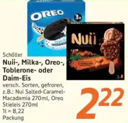 inkoop Schöller Nuii-, Milka-, Oreo-, Toblerone- oder Daim-Eis Angebot