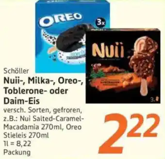 inkoop Schöller Nuii-, Milka-, Oreo-, Toblerone- oder Daim-Eis Angebot