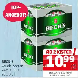 Getränke Quelle Beck's Angebot