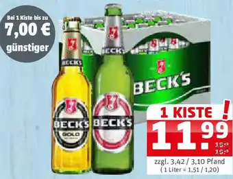 Getränke Quelle Beck's Angebot