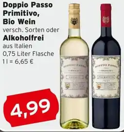 CAP Markt Doppio Passo Primitivo, Bio Wein oder Alkoholfrei Angebot