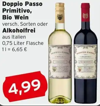 CAP Markt Doppio Passo Primitivo, Bio Wein oder Alkoholfrei Angebot