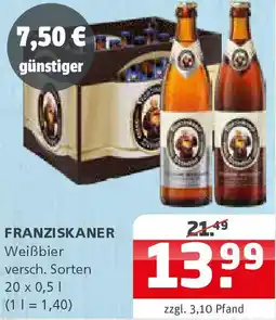 Getränke Quelle FRANZISKANER Weißbier Angebot