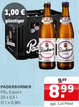 Getränke Quelle PADERBORNER Pils, Export Angebot