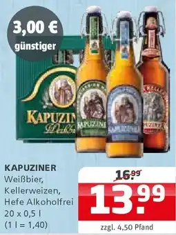 Getränke Quelle KAPUZINER Weißbier, Kellerweizen Angebot