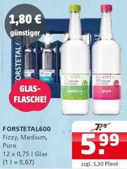 Getränke Quelle FORSTETAL600 Fizzy, Medium, Pure Angebot