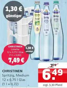 Getränke Quelle CHRISTINEN Spritzig, Medium Angebot