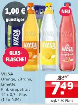 Getränke Quelle VILSA Orange, Zitrone, Limette Angebot