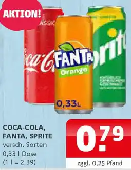 Getränke Quelle COCA-COLA, FANTA, SPRITE Angebot