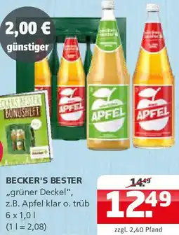 Getränke Quelle BECKER'S BESTER "grüner Deckel" Angebot