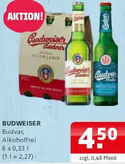 Getränke Quelle BUDWEISER Budvar, Alkoholfrei Angebot