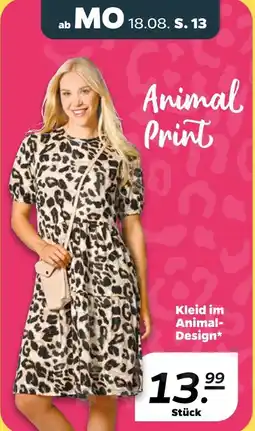 NETTO Animal print kleid Angebot