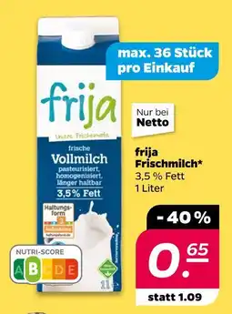 NETTO Frija frischmilch Angebot