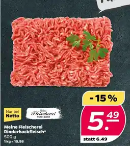 NETTO Meine fleischerei rinderhackfleisch Angebot