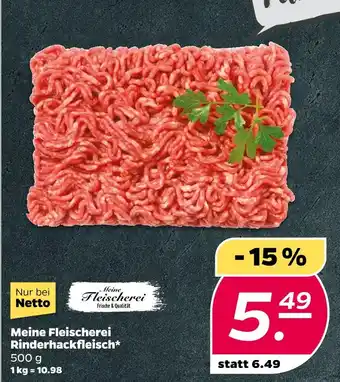 NETTO Meine fleischerei rinderhackfleisch Angebot