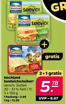 NETTO Hochland sandwichscheiben Angebot