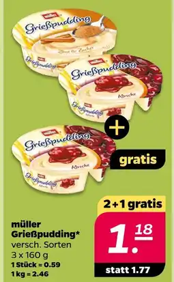 NETTO Müller grießpudding Angebot