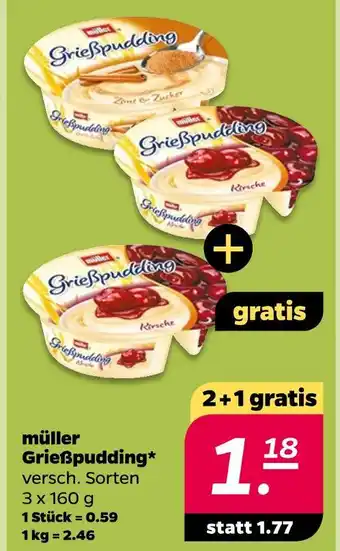 NETTO Müller grießpudding Angebot