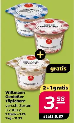 NETTO Wiltmann genießer töpfchen Angebot