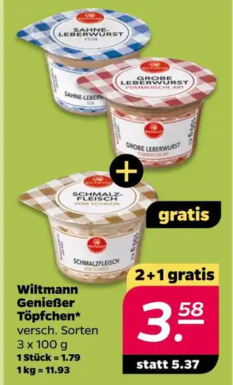 NETTO Wiltmann genießer töpfchen Angebot