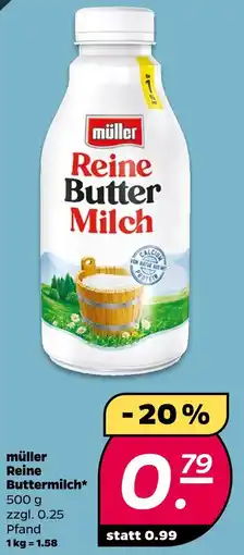 NETTO Müller reine buttermilch Angebot