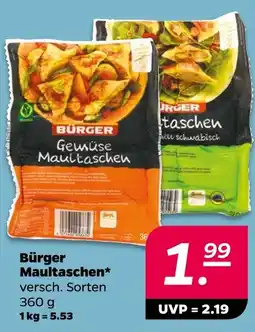NETTO Bürger maultaschen Angebot