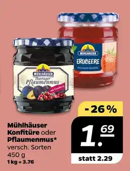 NETTO Mühlhäuser konfitüre oder pflaumenmus Angebot